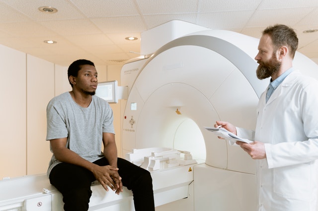 Patient and Doctor Awaiting An MRI